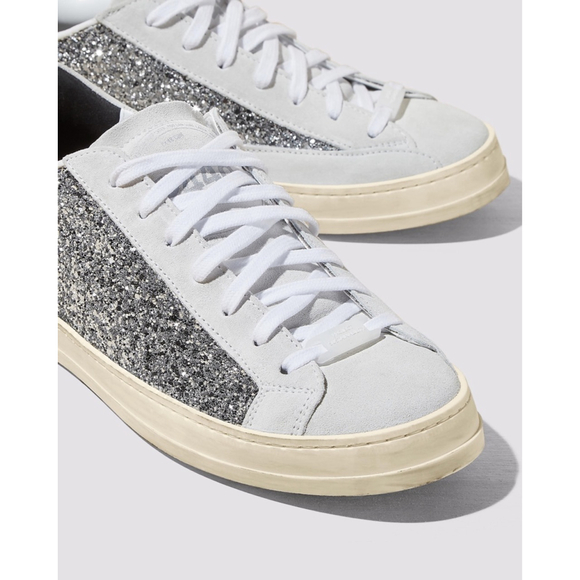 P448 Thea Women's Sneaker White/Silver Size EU 38 NWT - Picture 5 of 7